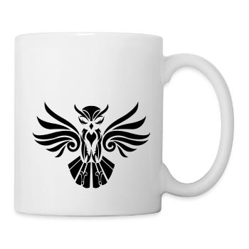eule_tribal_001 - Tasse - Weiß - Rechts