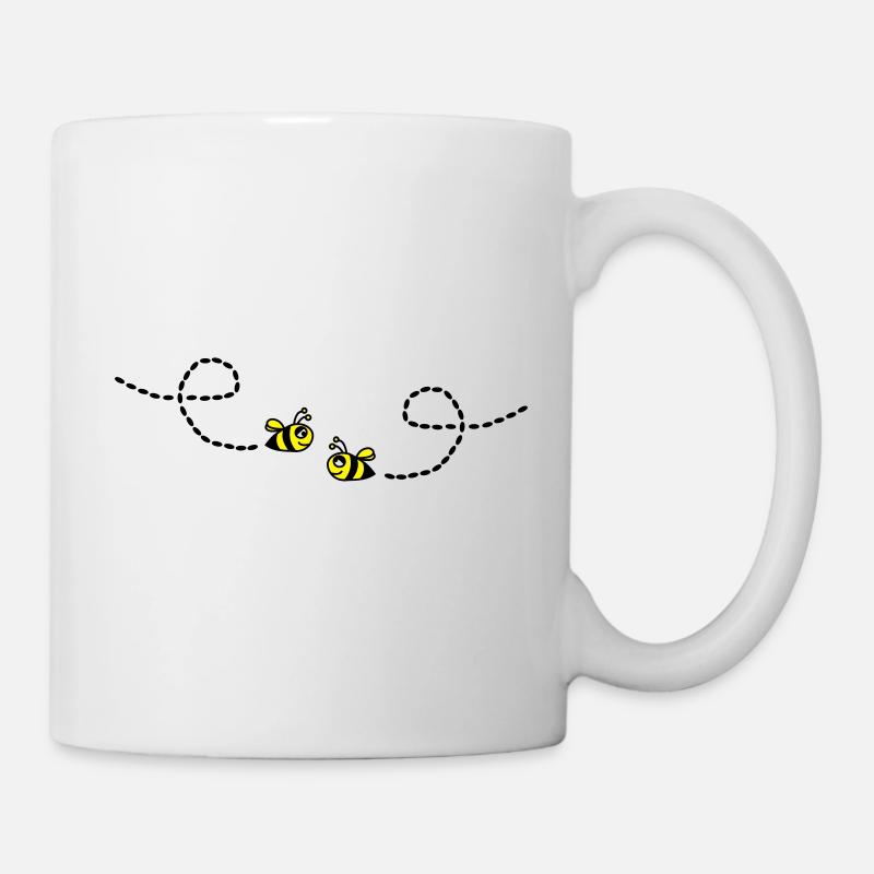 bienen - Tasse - Weiß