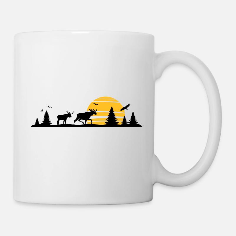 Landschaft - Schweden, Norwegen - Tasse - Weiß
