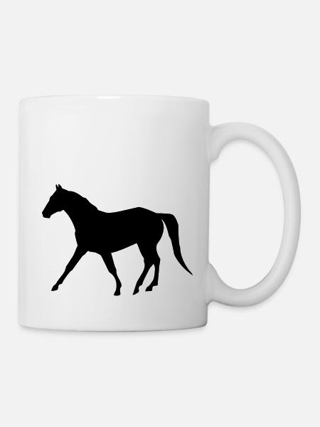 pferd - Tasse - Weiß