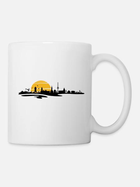 Skyline - Küste Cuxhaven - Tasse - Weiß
