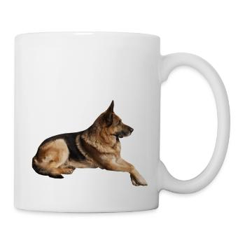 The German Shepherd is not just a guard dog - Mug - white - Right
