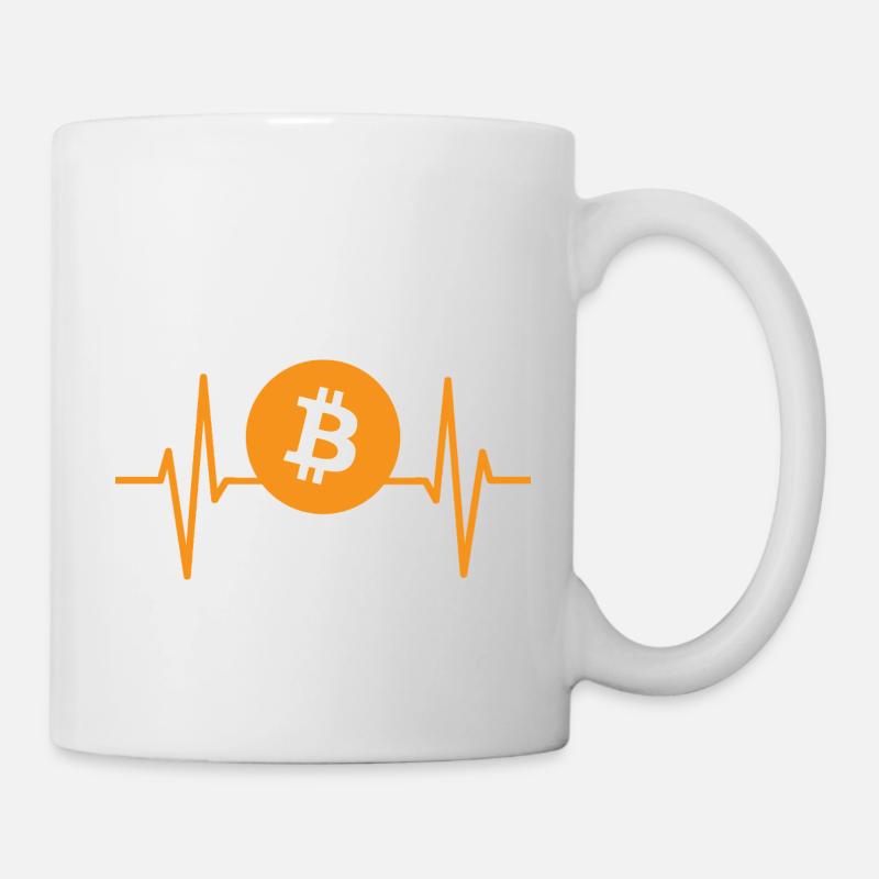 Liebe Bitcoin - Tasse - Weiß