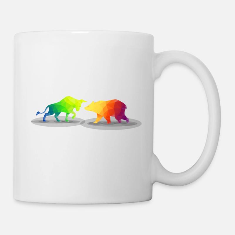 Bullish Vs. Bearish - Mug blanc - blanc