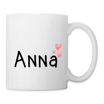 Name - Anna - Tasse - Weiß - Rechts