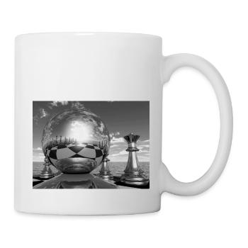 Schachspiel, Schach spielen, Schachfiguren - Tasse - Weiß - Rechts