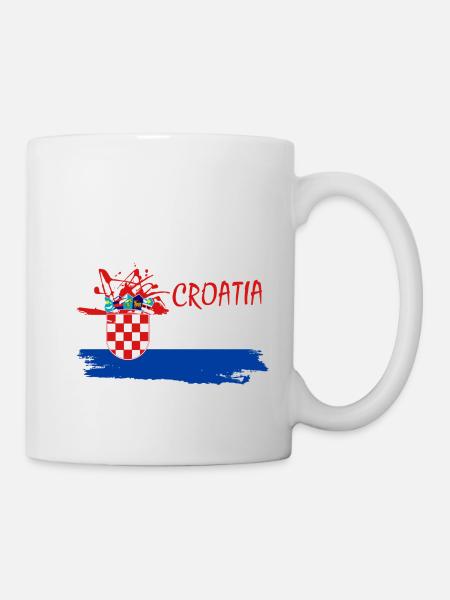 Croatie Hrvatska Croatie j'aime la croatie - Mug blanc - blanc