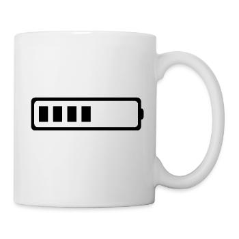 BATTERIE 4 BATONS - Mug blanc - blanc - Droite