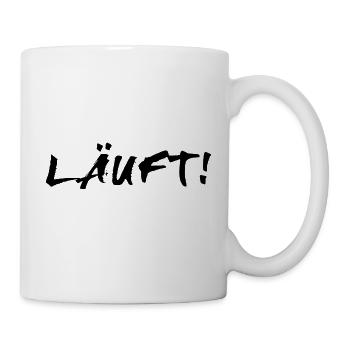 Läuft! - Tasse - Weiß - Rechts