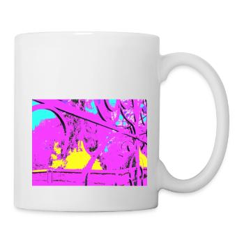 Purple Bridge in Pop Art - Mug - white - Right