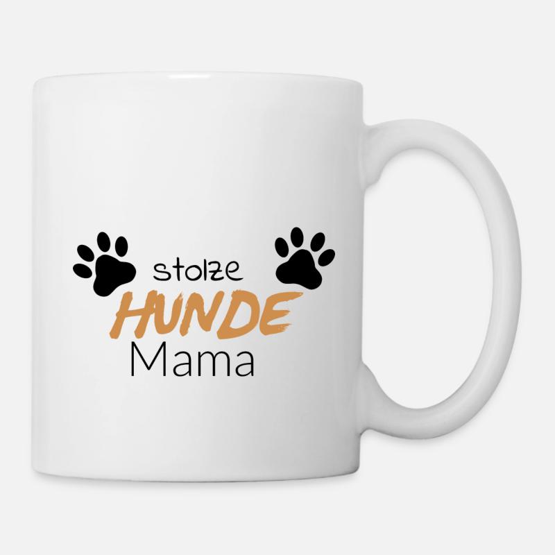 fier chien maman - Mug blanc - blanc
