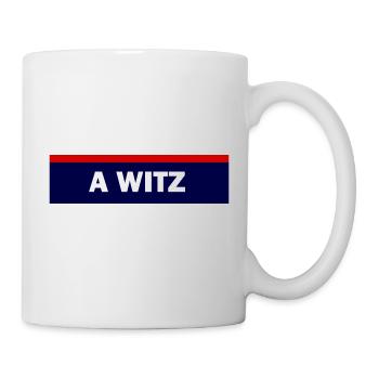 Polizei Spruch Dialekt Witz - Tasse - Weiß - Rechts