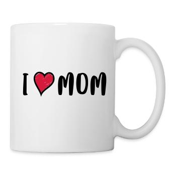 I LOVE MOM - Tasse - Weiß - Rechts