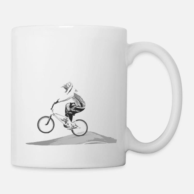 vélo bmx vtt - Mug blanc - blanc
