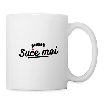 suce moi. t-shirt vampire - Mug blanc - blanc - Droite