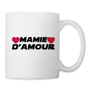 Mamie d'Amour - Mug blanc - blanc - Droite