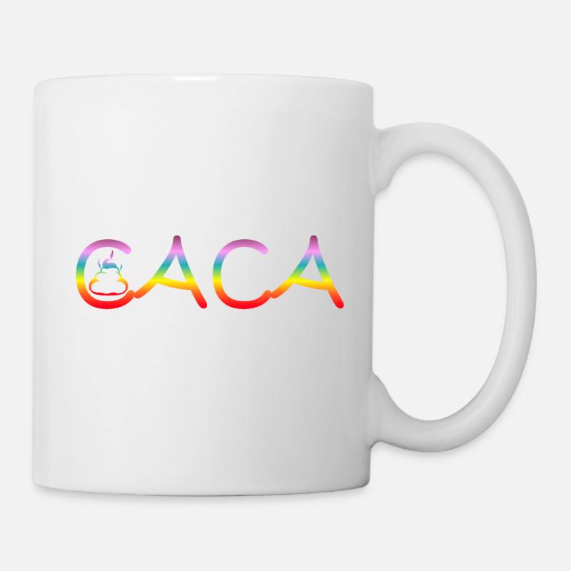 caca merde crotte bouse - Mug blanc - blanc
