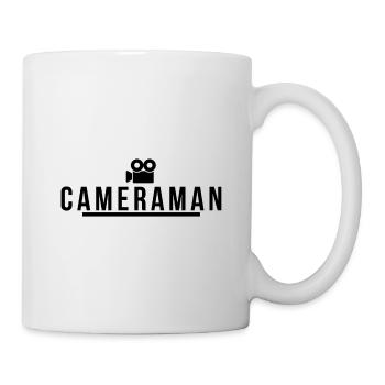 cameraman. t shirt caméraman caméra filmer - Mug blanc - blanc - Droite