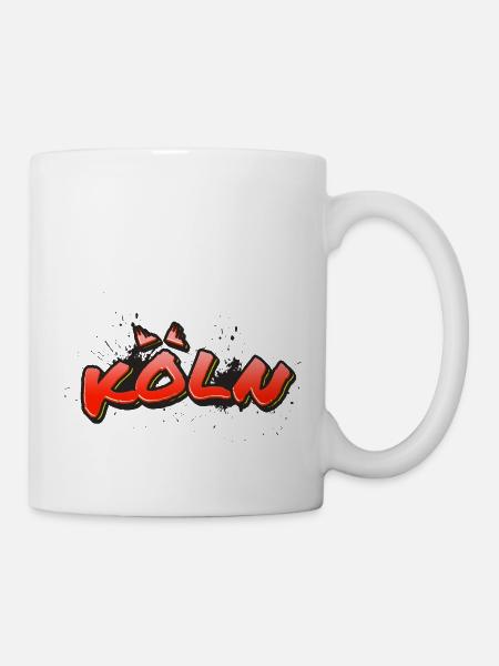 Köln Splash Kölle Cologne - Tasse - Weiß