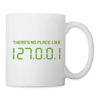 Il n'y a aucun endroit comme l'adresse IP de l'ordinateur à la maison - Mug blanc - blanc - Droite