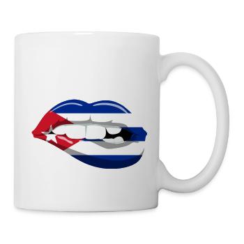 Cuba Drapeau Lèvres Bouche Caraïbes Cuba Havane - Mug blanc - blanc - Droite