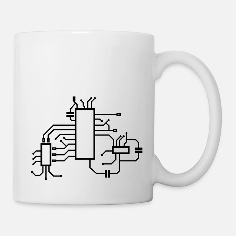 Schaltkreis 1 - Tasse - Weiß