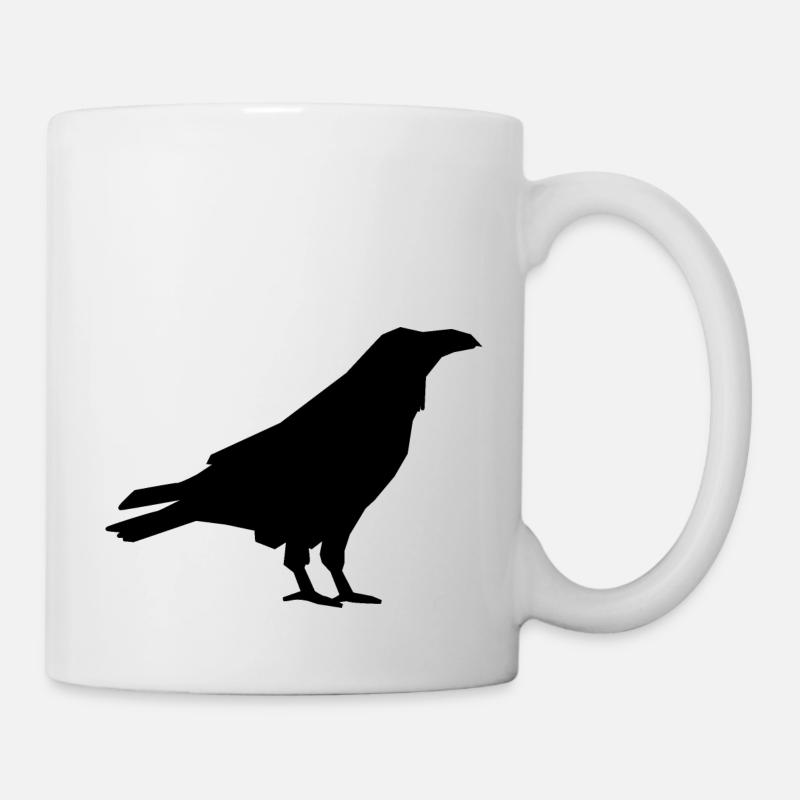 corbeau - Mug blanc - blanc