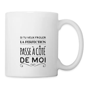 Perfection humour - Mug blanc - blanc - Droite