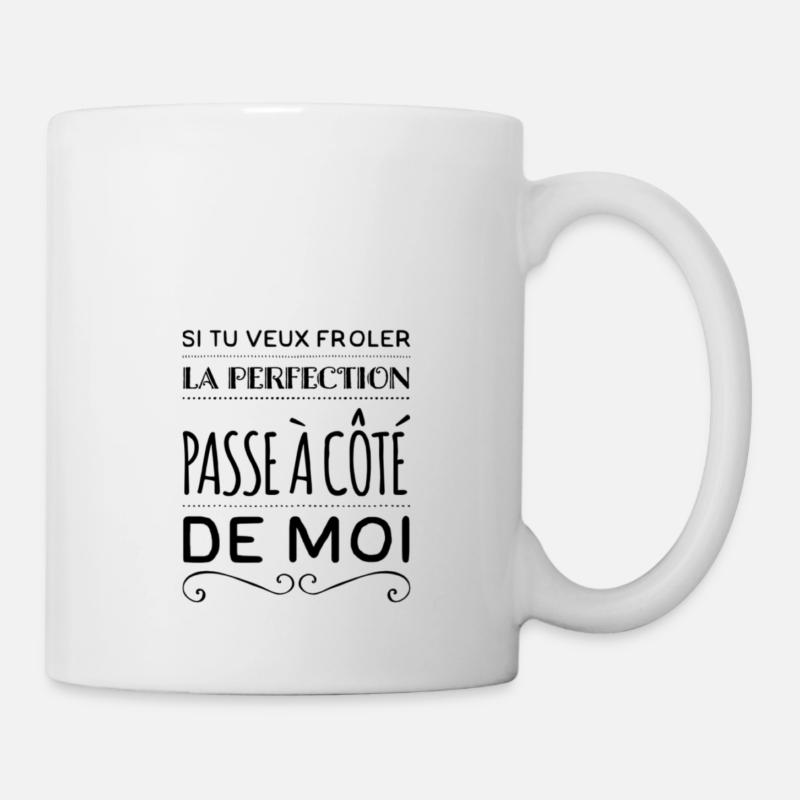 Perfection humour - Mug blanc - blanc