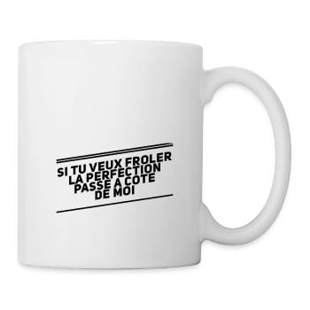 Perfection humour - Mug blanc - blanc - Droite