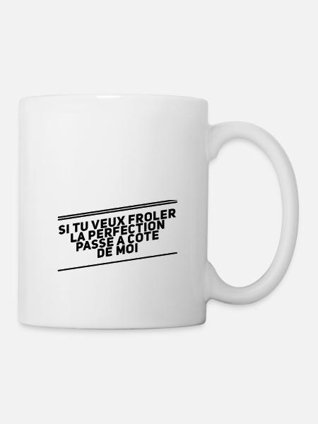 Perfection humour - Mug blanc - blanc