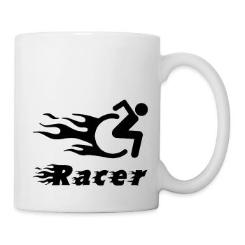 Behinderung schwarzer Humor Rollstuhl Handicap - Tasse - Weiß - Rechts