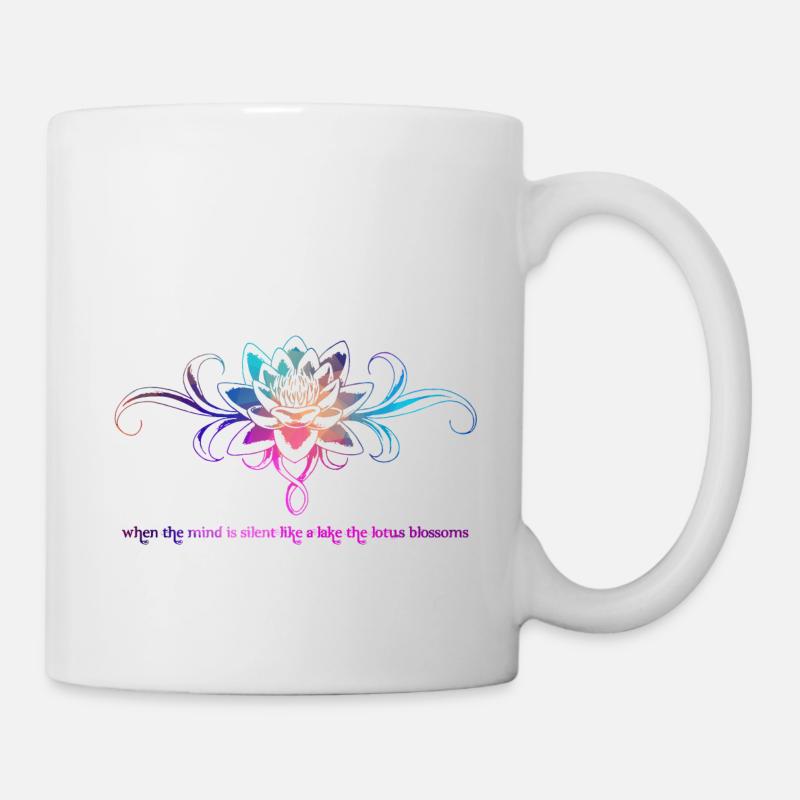 Lotus Blume - Tasse - Weiß