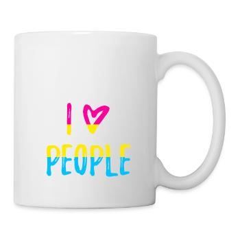 J'adore les gens qui disent Pansexual Pride CSD - Mug blanc - blanc - Droite