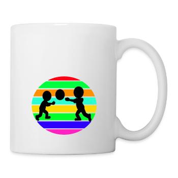 kid playing - Mug - white - Right