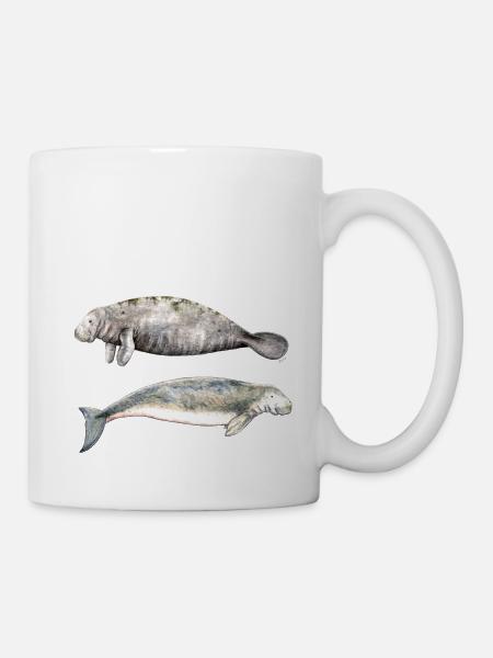 Seekühe: Seemannskühe und Dugong - Tasse - Weiß