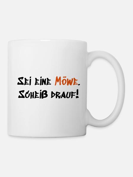 Sei eine Möwe - Tasse - Weiß