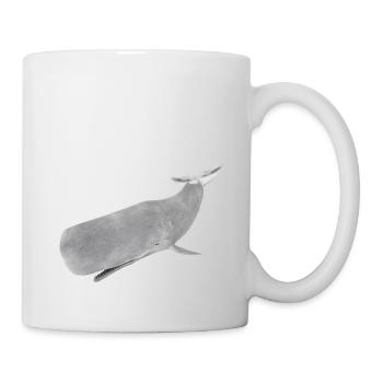 Pottwal, Wal, Walfisch - Tasse - Weiß - Rechts
