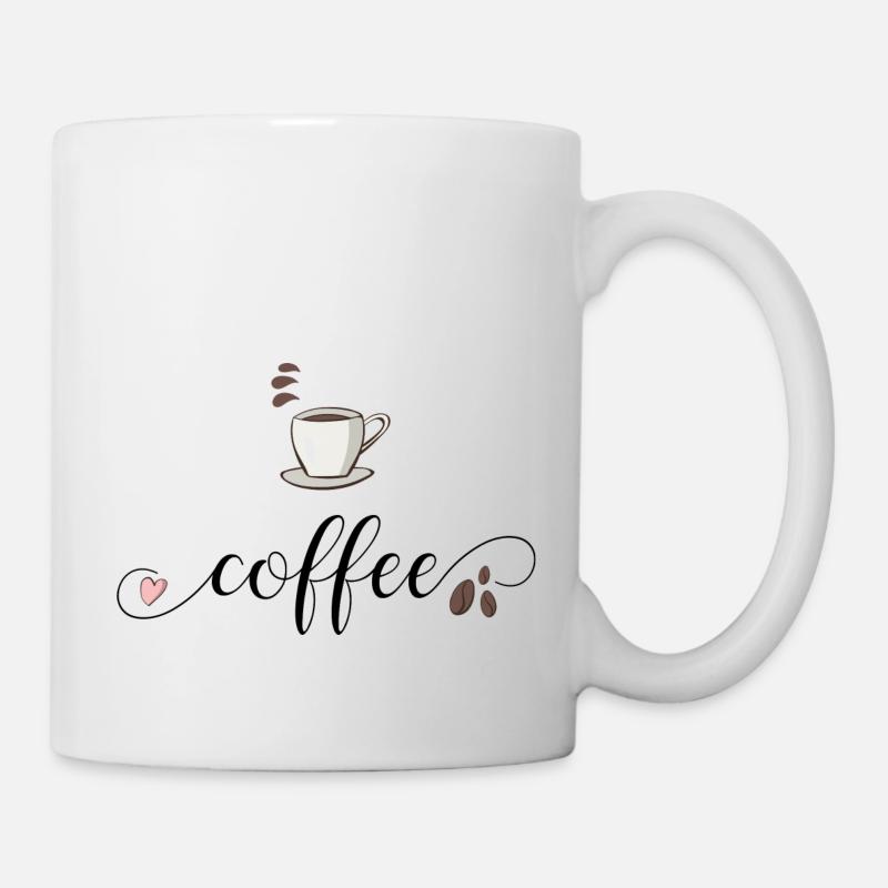coffee - Mug blanc - blanc