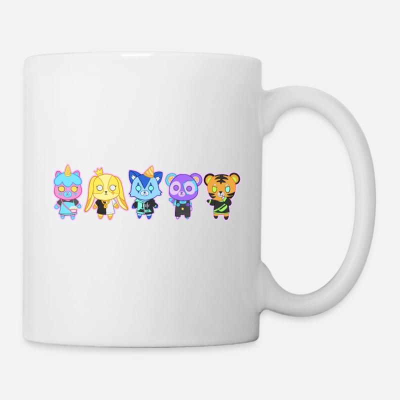 Cute and Funneh Animal Plushies - Mug - white