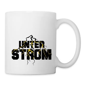 Unter Strom - Tasse - Weiß - Rechts
