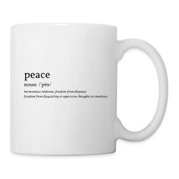 LA PAIX; - Mug blanc - blanc - Droite