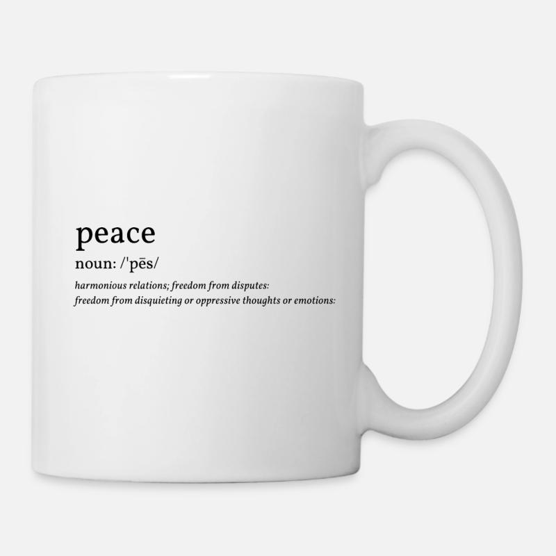 LA PAIX; - Mug blanc - blanc