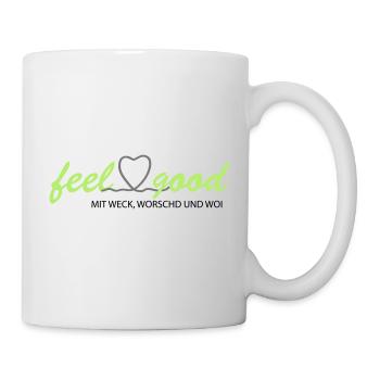 feelgood inderpfalz GRÜN WWW - Tasse - Weiß - Rechts