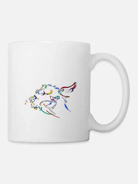 Poissons fantaisie - Mug blanc - blanc