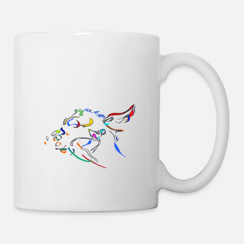 Poissons fantaisie - Mug blanc - blanc