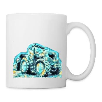 Traktor - Tasse - Weiß - Rechts