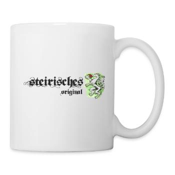 steirisches Original - Steiermark Wappen Geschenk - Tasse - Weiß - Rechts