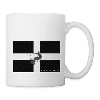 Cornwall - Cornish Shills Surfer - Tasse - Weiß - Rechts