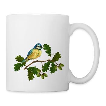 Sikorka bird - Mug - white - Right